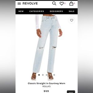 Rollas ripped jeans